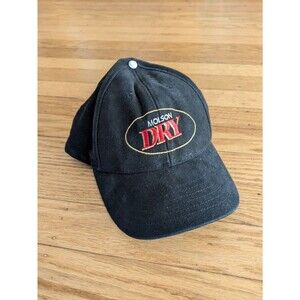 Vintage Molson Dry Beer Hat Cap Embroidered Adjustable Strapback retro Canada